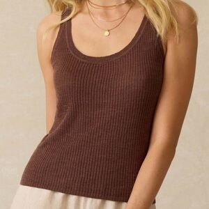 Faherty Miramir Linen Rib Tank XL NWT